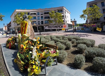 Diada Nacional de Catalunya: Ofrena floral al monument de Rafael Casanova