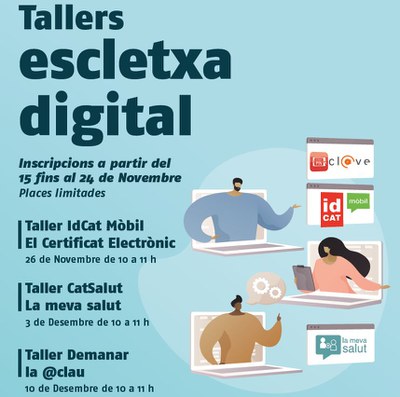 taller escletxa digital per a Gent Gran: " CatSalut "