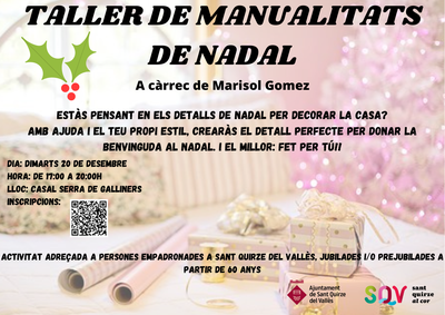 Taller de manualitats de Nadal