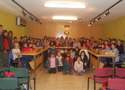 Més d'una setantena d'alumnes de l'Onze de Setembre visiten l'Ajuntament