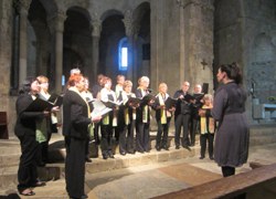 La Coral Il·lustració Artística de Sant Quirze actua a Besalú