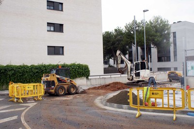Obres de millora al carrer Clementina Arderiu