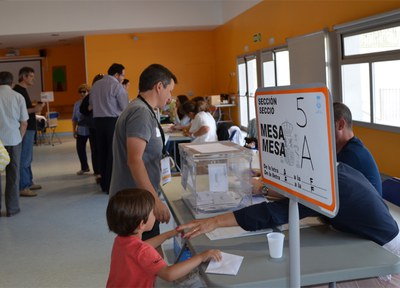 La participació a les 18 hores a Sant Quirze és del 42,60%, sis punts per sobre d’ara fa quatre anys