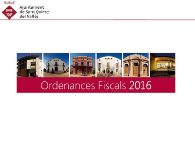 Consulteu el document sobre les ordenances fiscals