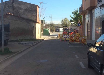 Les obres al carrer del Pont de Los Rosales afectaran avui al trànsit