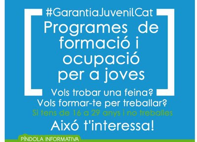 Sessió informativa sobre programes d'ocupació i formació per a joves