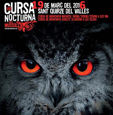 Vuitena edició de la Cursa Nocturna dels Mussols
