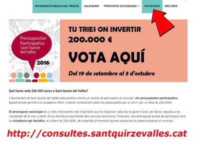 845 persones ja han votat en el projecte Pressupostos Participatius