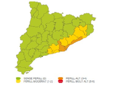 Es preveuen fortes ratxes de vent a partir d'aquest dilluns al migdia