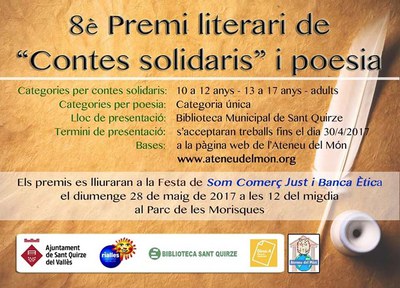 8è Premi Literari de "Contes solidaris i poesia"
