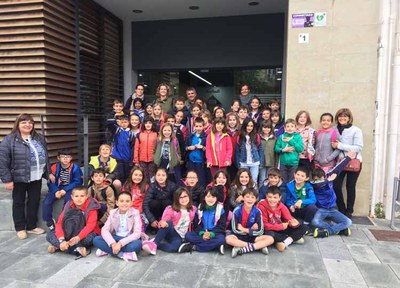 Alumnes de l’escola Purificació Salas visiten l’Ajuntament