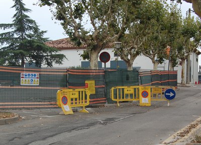 Continuen a bon ritme les obres de l'aparcament de l'estació