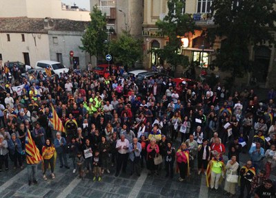 Sant Quirze surt al carrer en defensa dels drets civils i democràtics i de les institucions catalanes
