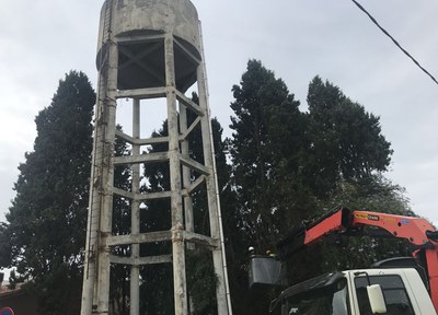 Restauració del dipòsit d'aigua