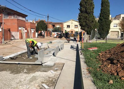 Avancen a bon ritme les obres de la plaça Nova de les Fonts