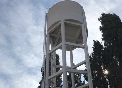 El dipòsit d'aigua presenta una imatge renovada