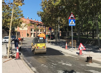 Nou pas elevat per a vianants a l'avinguda del Camí del Mas