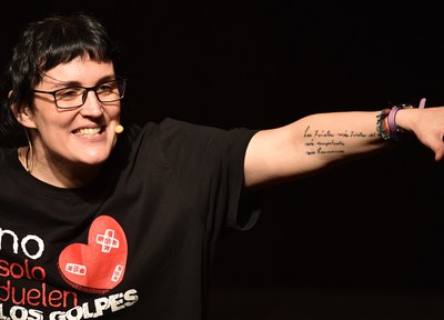 Les reflexions de l'actriu Pamela Palenciano omplen de sensacions la Patronal