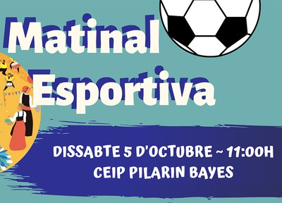  Inscriu-te a la Matinal esportiva de Les Fonts!