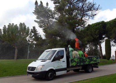Comencen els treballs de fumigació de pins