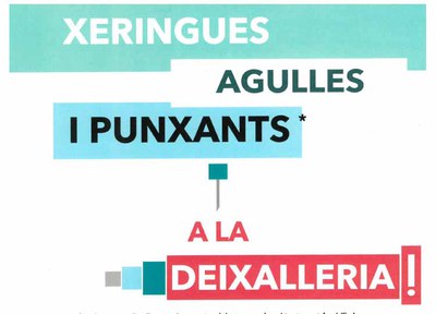 Novetats respecte els residus que es poden portar a la Deixalleria Municipal