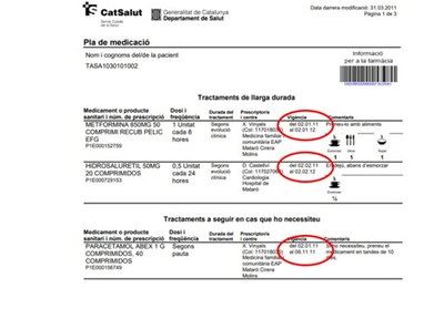 Els plans de medicació es podran renovar sense anar al CAP