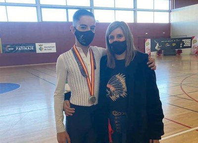 Ferran Clavero, sotscampió al Campionat d’Espanya de Patinatge Artístic