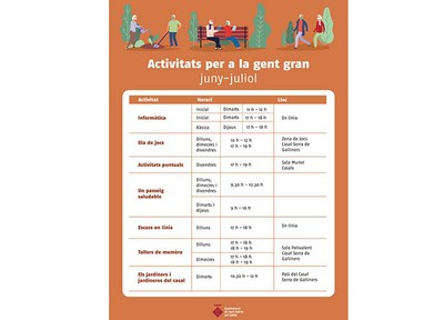 Obertes les inscripcions a les activitats per a la gent gran del Casal Serra de Galliners 