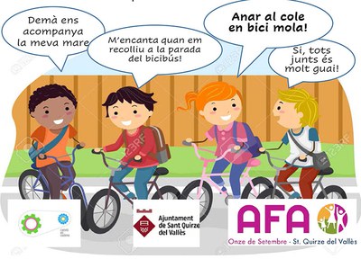 Informa't sobre el Bicibús, una nova forma de desplaçar-se a l'escola