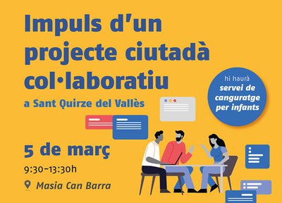 Crida a la ciutadania per impulsar un projecte ciutadà col·laboratiu a Sant Quirze