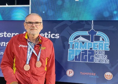 Lluís Abadías aconsegueix dos bronzes al campionat de Tampere