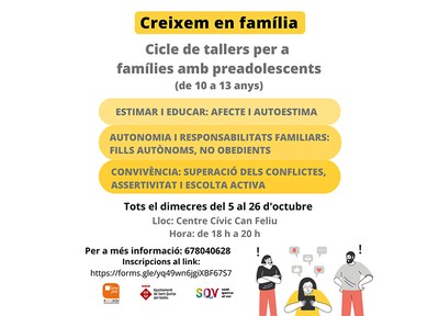 Nou cicle del “Creixem en família”