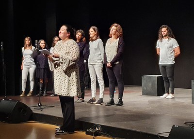 Els "Dríade grup vocal" actuen en el marc del Mes de la Solidaritat