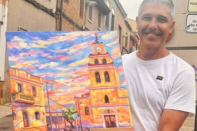 "Després de molts anys, he tornat a trobar la pintura aquí, a Sant Quirze".