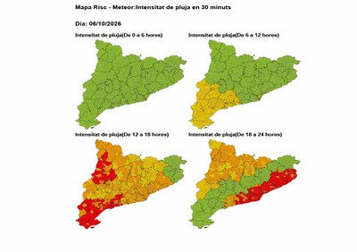 Es manté l’emergència per noves pluges intenses durant la tarda.