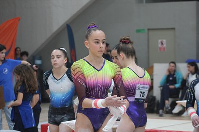 La gimnasta Mar Royo a l'Internacional de Luxemburg