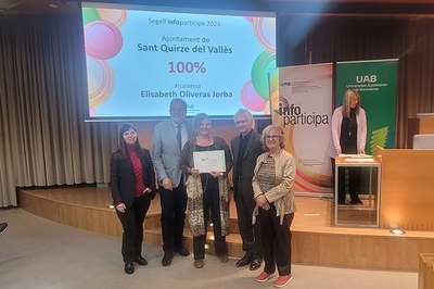 L'Ajuntament de Sant Quirze rep el Segell Infoparticipa