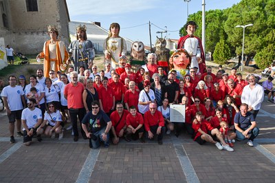 Les colles geganteres de Sant Quirze del Vallès i de Sant Vicenç dels Horts ratifiquen l’agermanament en el marc de la Festa Major