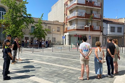 Minut de silenci per un feminicidi a Girona
