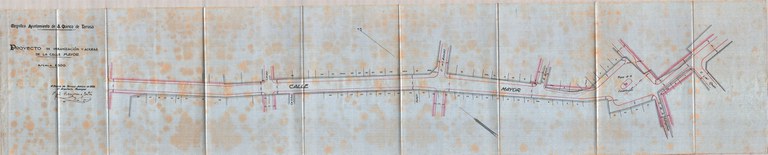 Projecte d'urbanització i voreres del carrer Major (1926)
