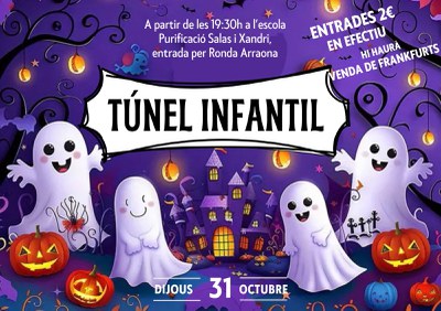 Passatge del Terror i passatge infantil. Escola Purificació Salas i Xandri