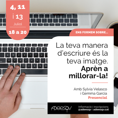 La teva manera d'escriure es la teva imatge. Aprèn a millorar-la!