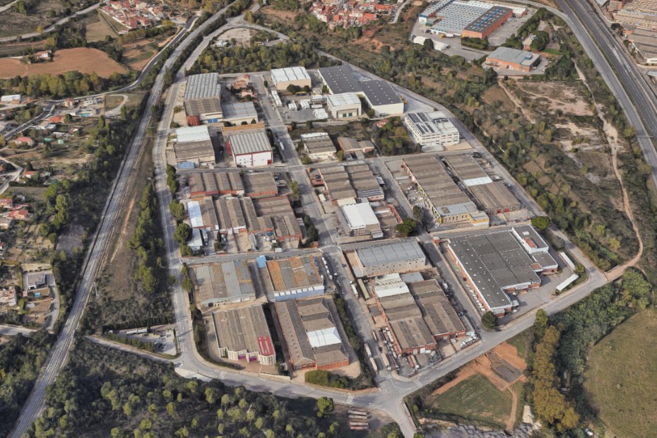 Imatge aèria dels polígons de Sant Quirze del Vallès