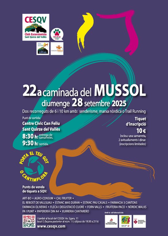 Cartell 22a Caminada Mussol 2025