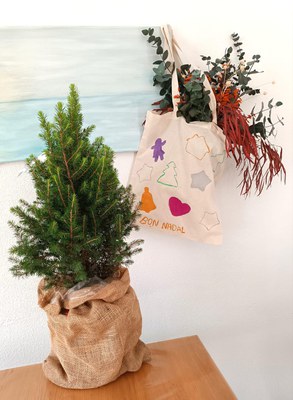 Taller de Nadal d'estampació amb pintura tèxtil