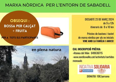 Marxa nòrdica solidària “La serra de Sant Iscle"